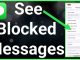 How To Access Blocked Messages on WhatsApp (iPhone) In 2023
